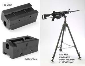 MG42 Tripod to Picatinny Rail Adapter