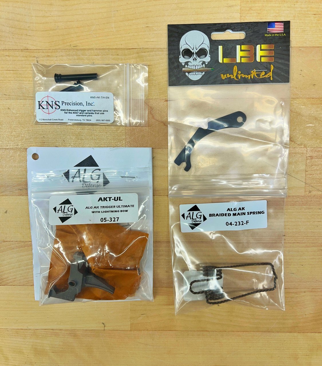 ALG AKT-UL / KNS Trigger/Hammer pin Deluxe combo kit - KNS Precision